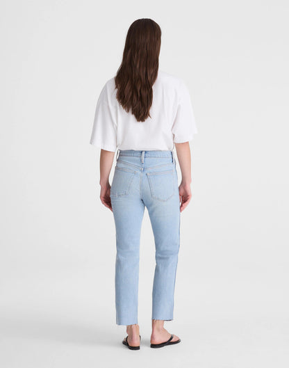Madewell The Tall Longline Straight Crop Jean in Foster Wash Foster Wash